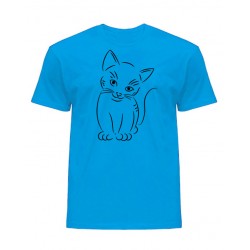 MEęska koszulka z kotem...